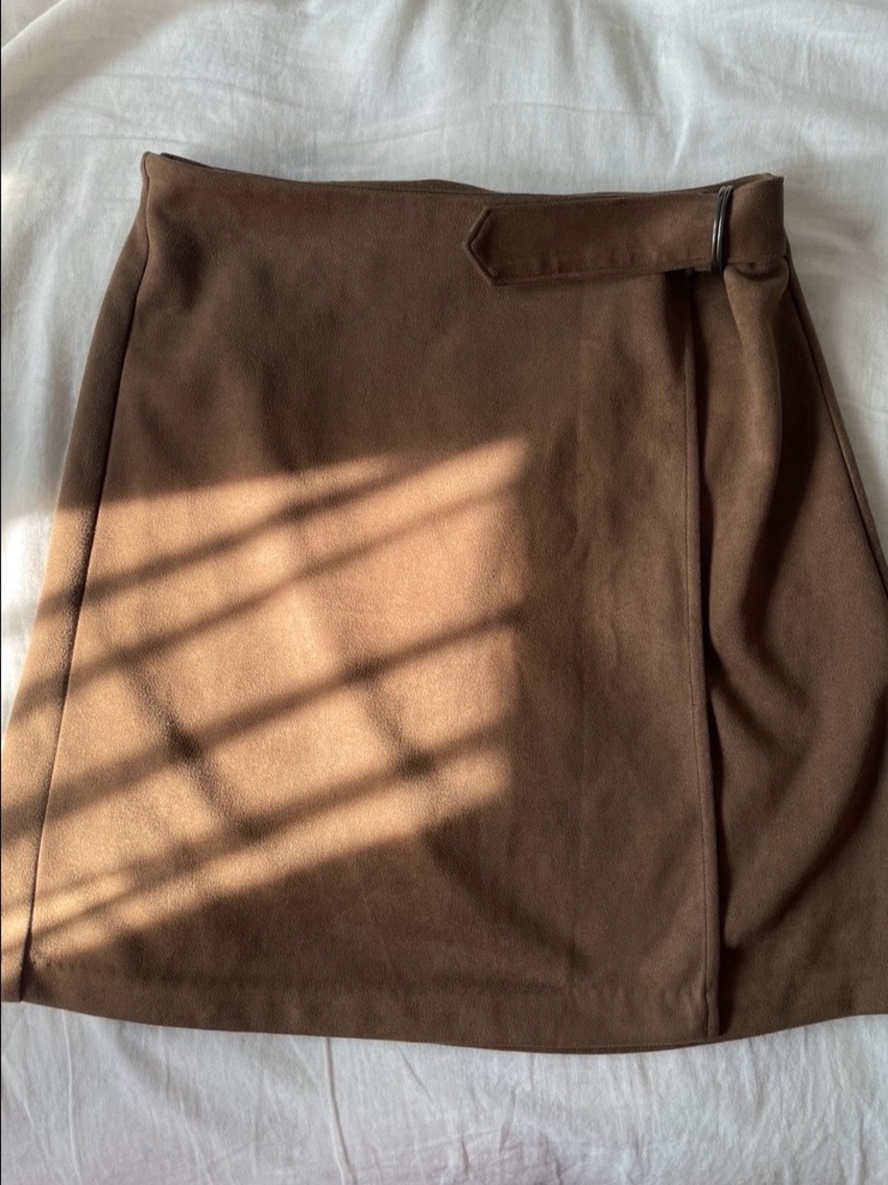 Banana Republic Brown Wrap-Style Mini Skirt